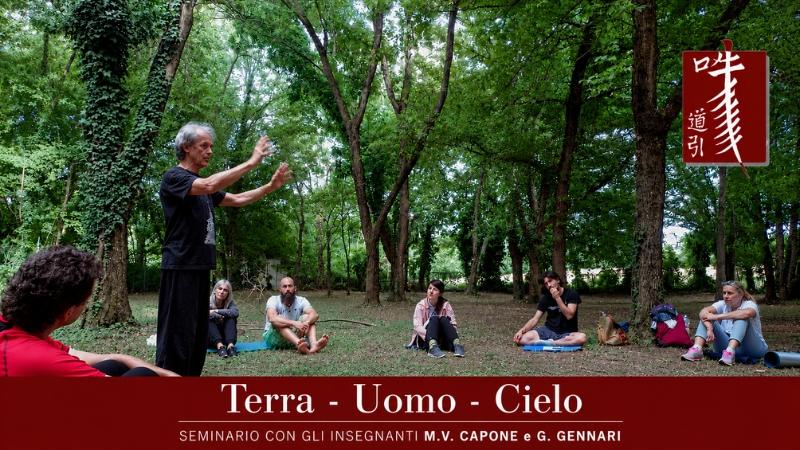 momento di pratica nella natura